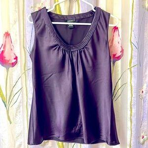 NWOT Satin Stretch Sleeveless Blouse